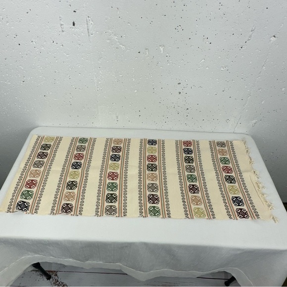 Mexican Southwest Backstrap Loom Table Runner 74 x 14.2” - Picture 3 of 14